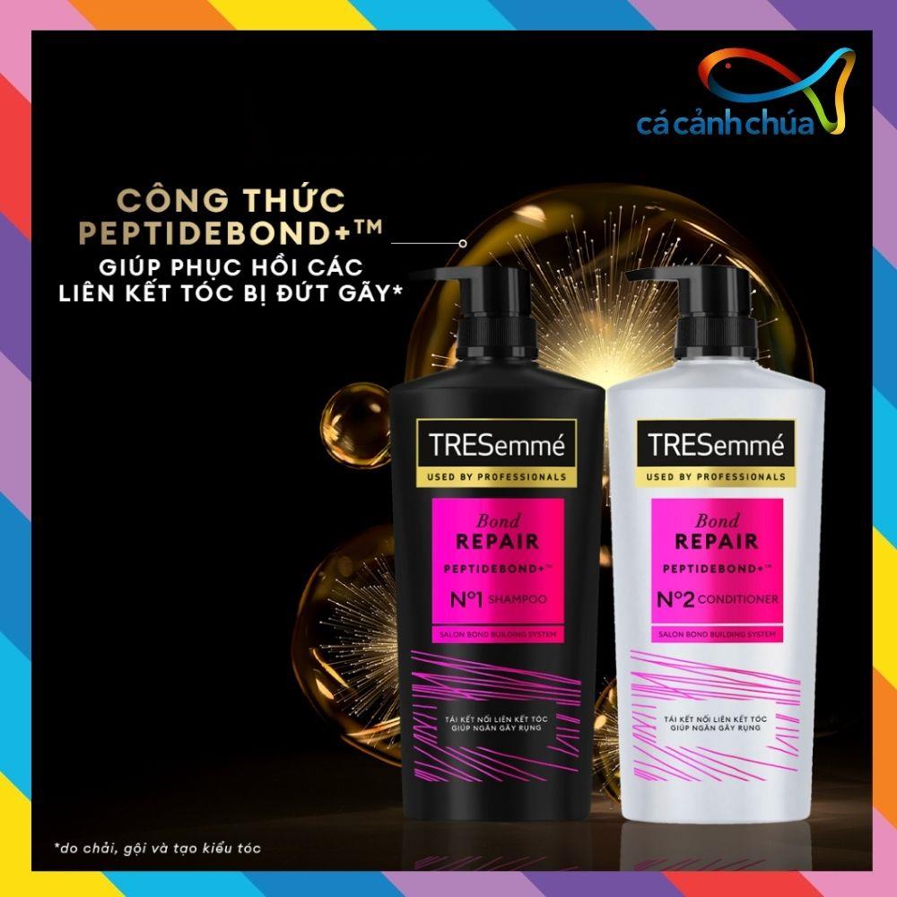 Combo Dầu Gội, Dầu Xả TRESemmé Bond Repair Peptidebond+ Cho Tóc Hư Tổn Giúp Ngăn Gãy Rụng 640g, 620g44main_3
