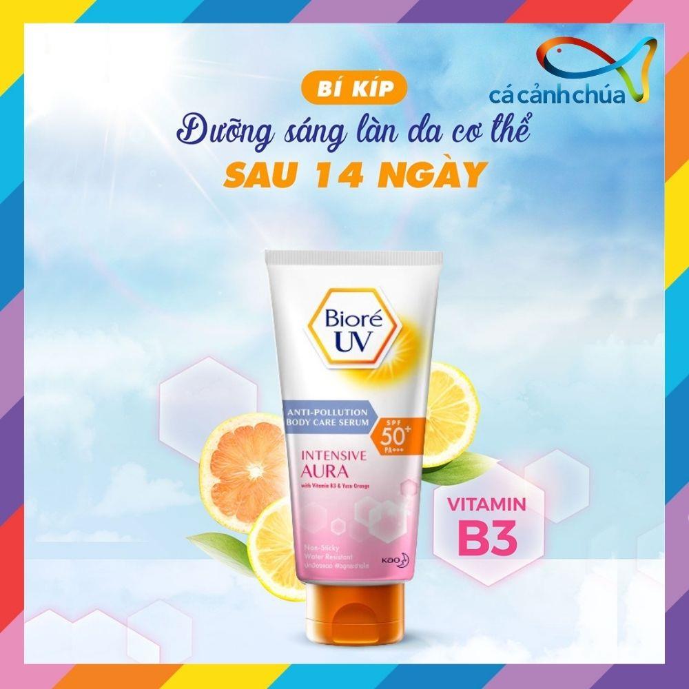 Serum Chống Nắng Dưỡng Thể Kháng Bụi Sáng Da Mịn Màng Bioré Spf50+ Pa+++ Intensive Aura 150ml - Nhật Bản46main_4