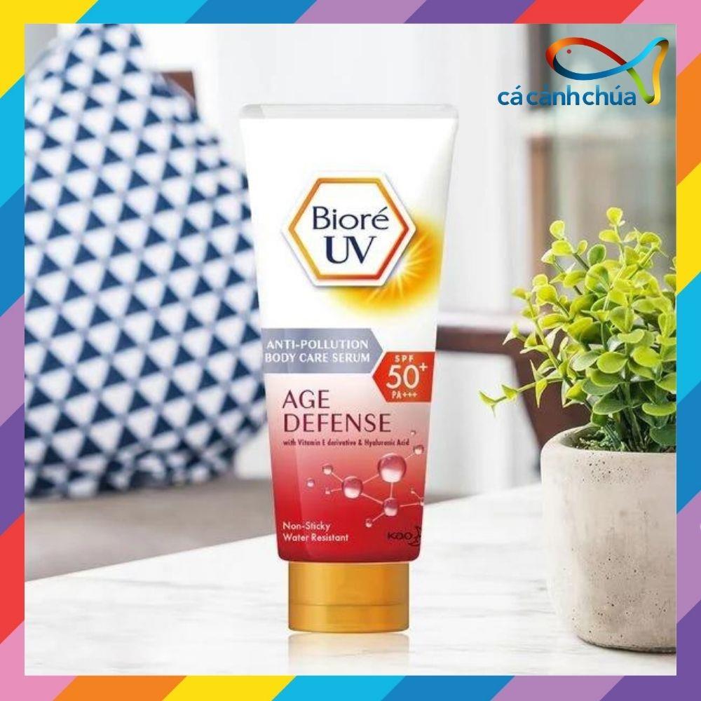 Serum Chốnga Nắng Dưỡng Thể Kháng Bụi Sáng Da Mịn Màng Bioré Spf50+ Pa+++ Age Defense 150ml - Nhật Bản48main_4