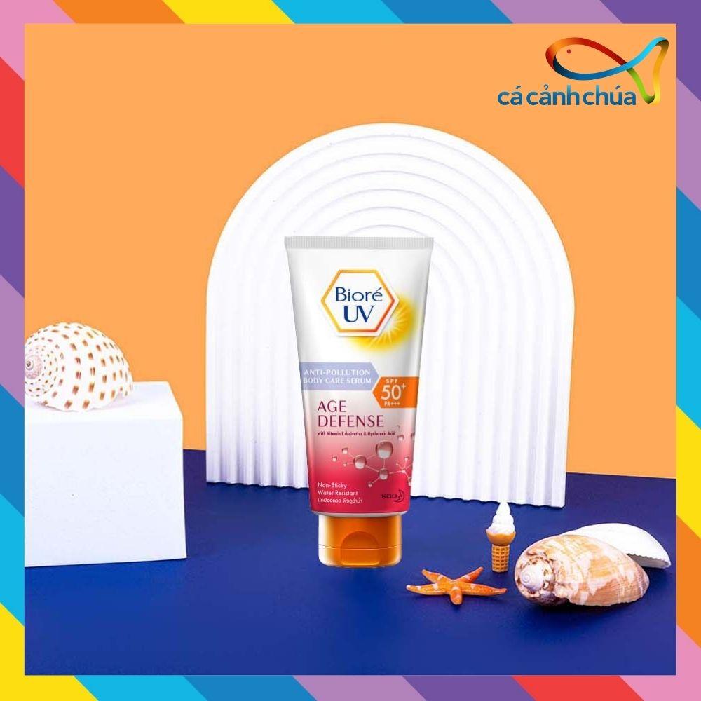 Serum Chốnga Nắng Dưỡng Thể Kháng Bụi Sáng Da Mịn Màng Bioré Spf50+ Pa+++ Age Defense 150ml - Nhật Bản48main_5