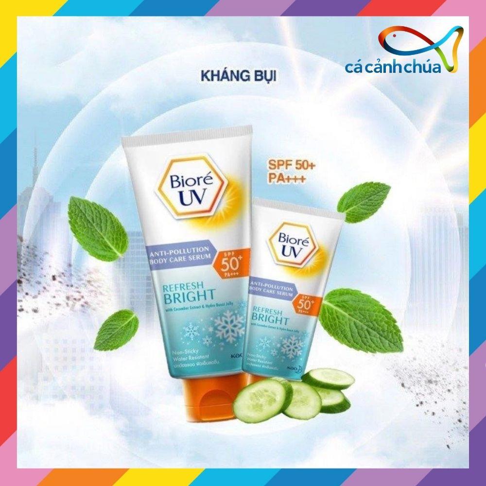 Serum Chống Nắng Dưỡng Thể Kháng Bụi Sáng Da Mịn Màng Bioré Spf50+ Pa+++ Refresh Bright 150ml - Nhật Bản47main_4