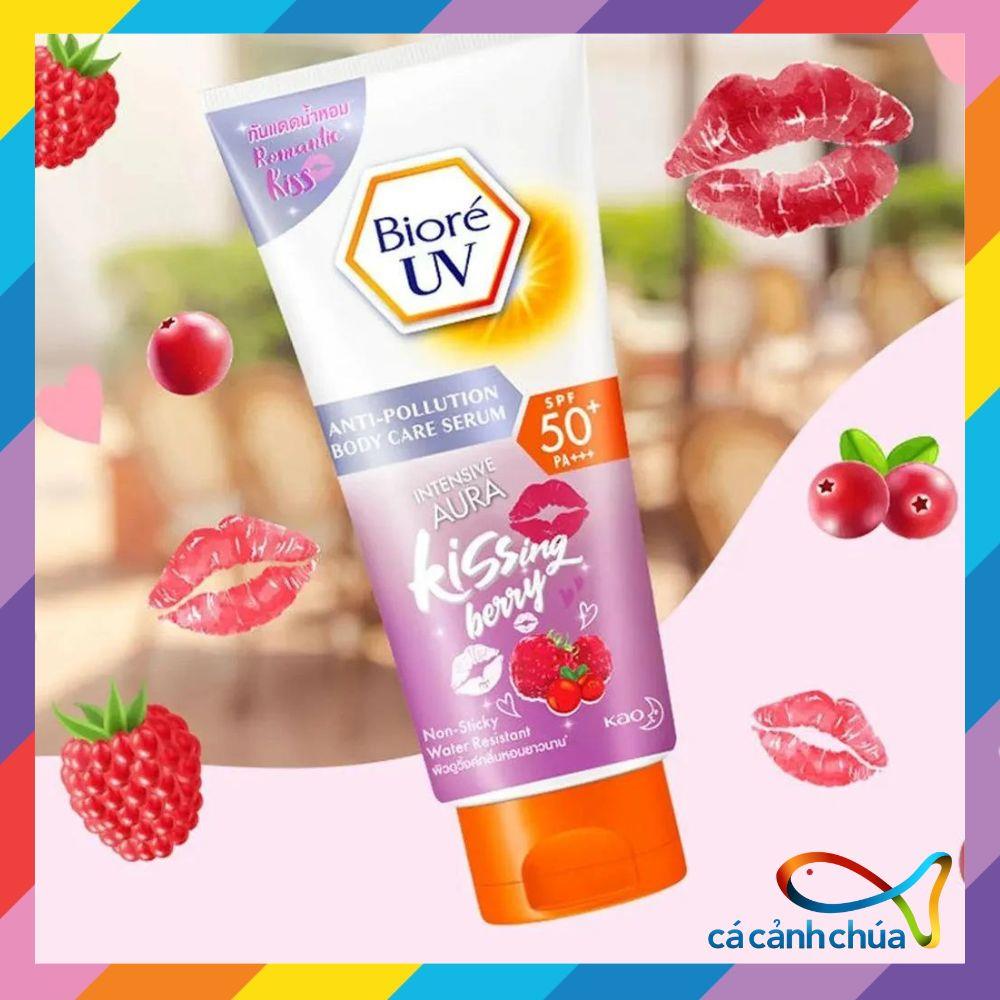 Serum Chống Nắng Dưỡng Thể Kháng Bụi Sáng Da Mịn Màng Bioré Kissing Berry Spf50+ Pa+++ Hương Quả Mọng 150ml - Nhật Bản45main_4